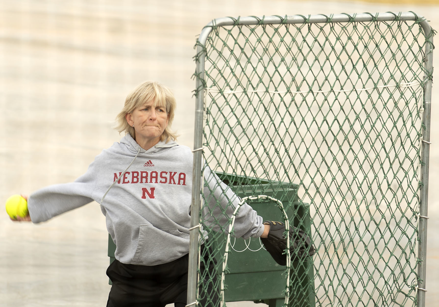 Nebraska softball practice